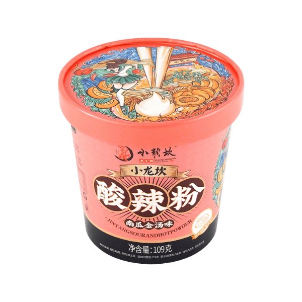 Xiaolongkan Pumpkin Golden Soup Flavour Hot and Sour Noodle 109g