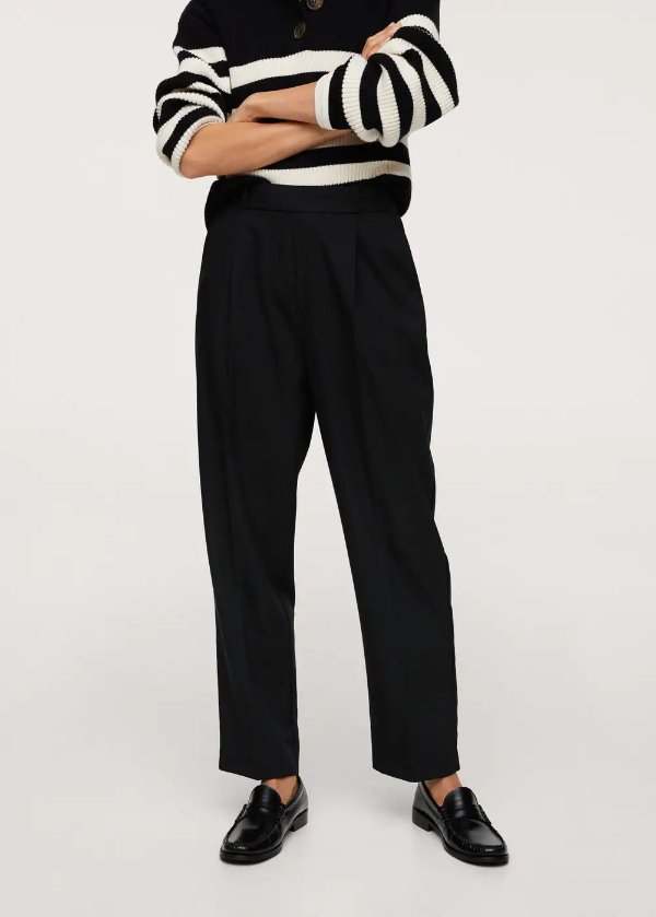 Slouchy trousers 百褶休闲裤