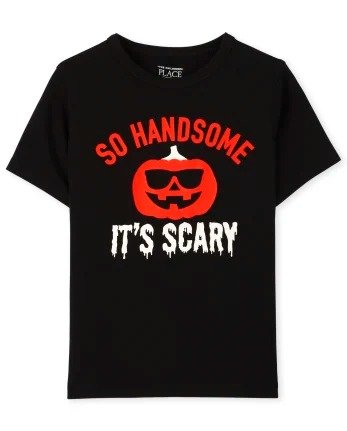Baby and Toddler Boys Short Sleeve Halloween Handsome Pumpkin Graphic Tee | The Children's Place