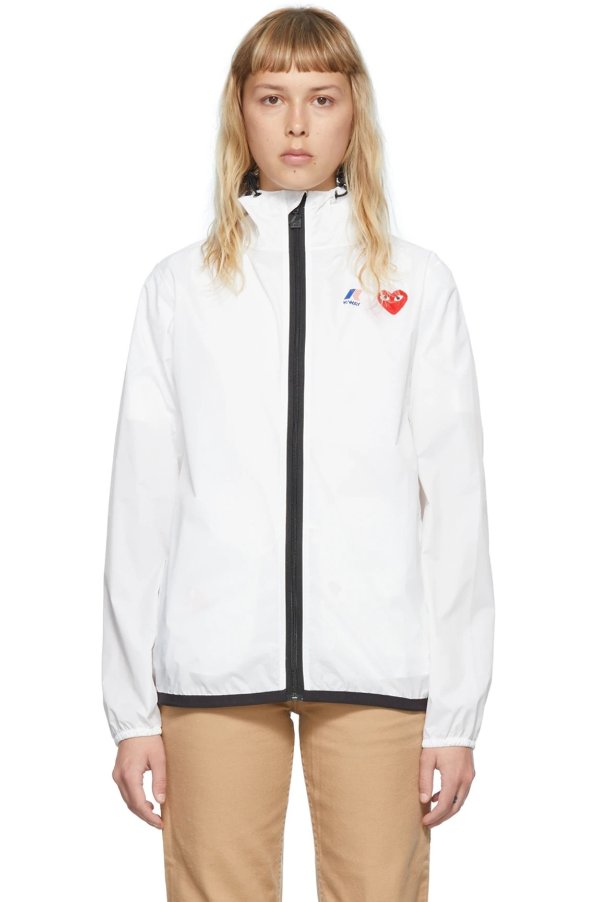 White K-Way Edition Nylon Jacket