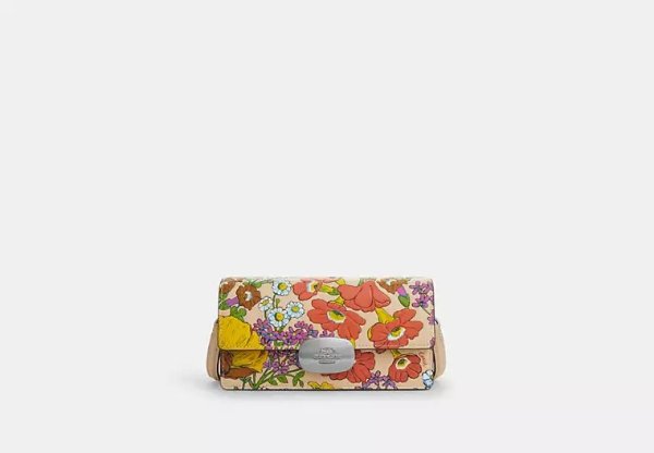 Eliza Small Flap Crossbody With Floral Print