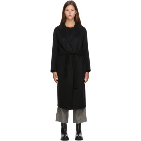 Black Wool Lugano Coat
