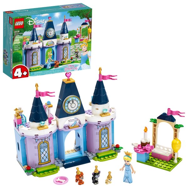 Disney Cinderella?s Castle Celebration 43178 Building Kit (168 Pieces)