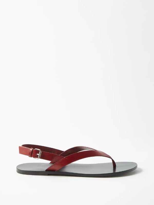 Hiking T-bar leather sandals | The Row