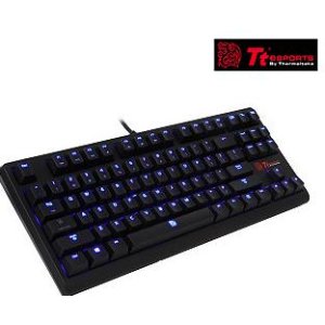 史低价！Tt eSPORTS Poseidon ZX (青轴)游戏机械键盘, 型号 KB-PZX-KLBLUS-01