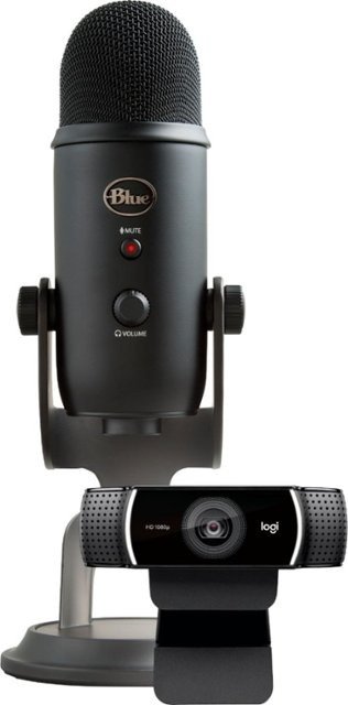 Blue Yeti USB Microphone & Logitech C922 Pro HD Webcam
