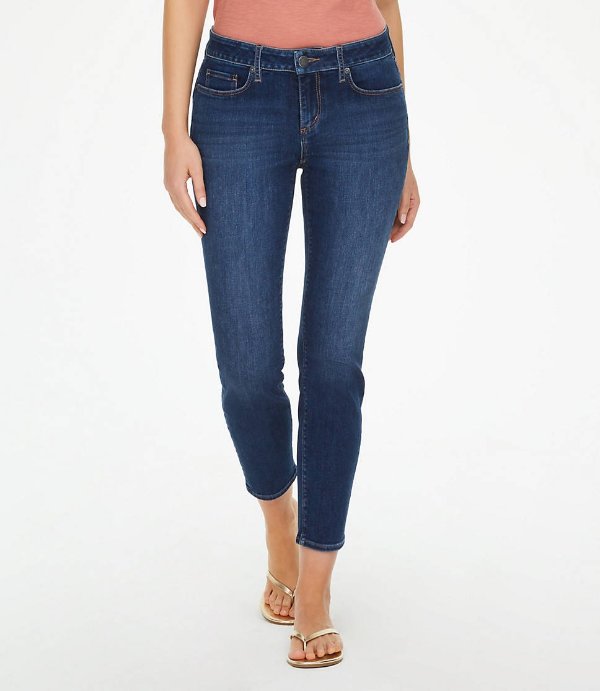 Curvy Skinny Ankle Jeans in Luxe Medium Wash