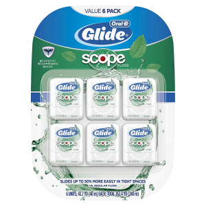 Glide Oral-B Dental Floss, Scope Flavor, 40m (Pack of 6)