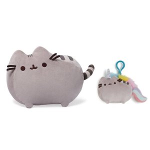 Pusheen the cat Plush Toy and Backpack Clip Set