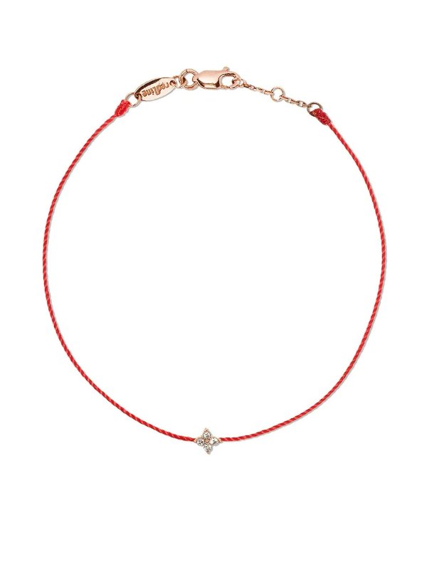 18kt rose gold Shiny thread diamond bracelet