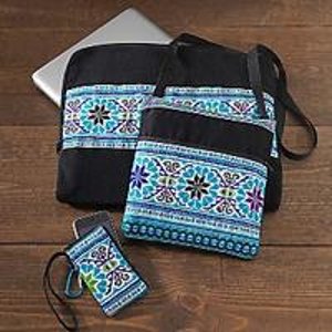 Hmong Embroidered Computer Travel Kit 