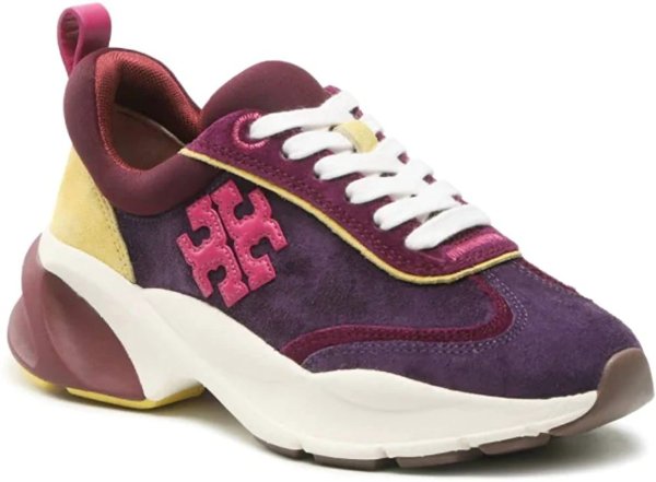 women's good luck trainer lace up sneakers in purple pink
