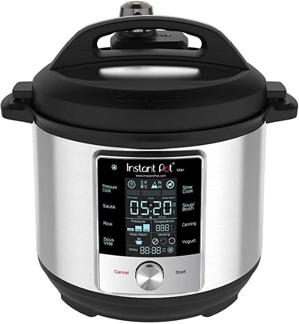 Pot Max Pressure Cooker 9 in 1, Best for Canning with 15PSI and Sterilizer, 6 Qt