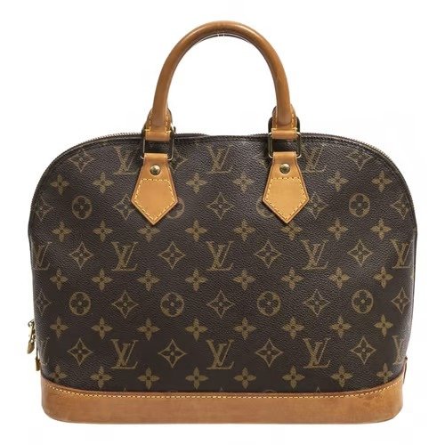 Alma leather handbag Louis Vuitton Brown in Leather - 27871641