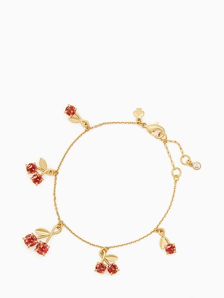 cherry charm bracelet