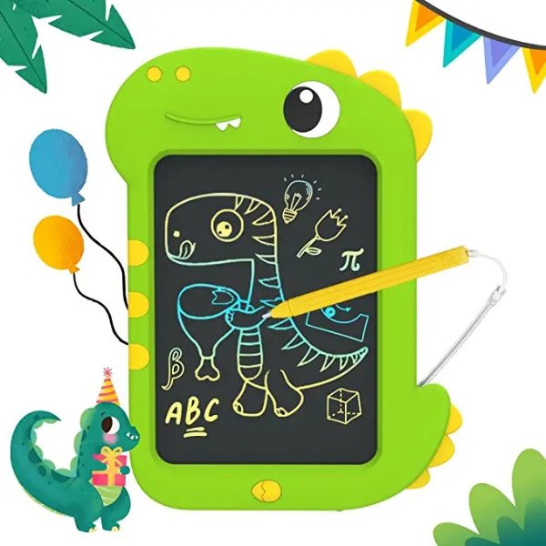 LCD Writing Tablet for Kids, Toddler Dinosaur Educational Toys Drawing Tablet, 8.5 Inch Doodle Board, Road Trip Essentials Kids, Travel Toys for 3 4 5 6 7 8 Year Old Boys Girls