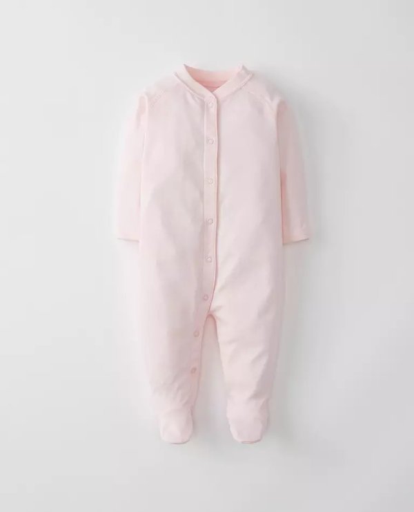 Little Sleepers With Feet In Organic Pima Cotton