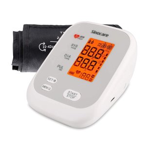 Sinocare Blood Pressure Monitor Upper Arm with LCD Backlight Display Adjustable