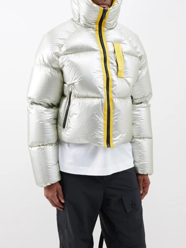 Cropped quilted padded ripstop jacket | Givenchy