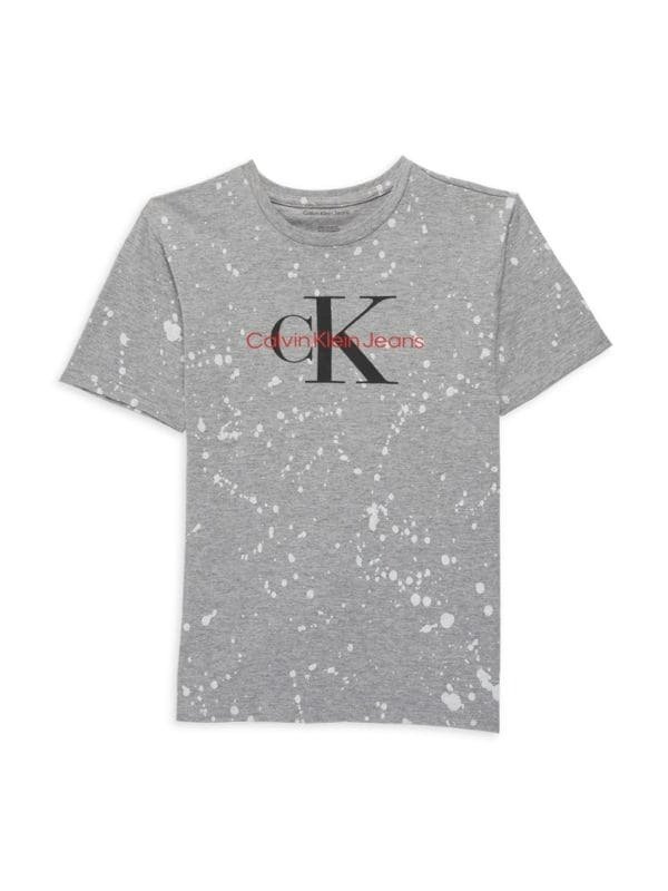 ​Boy’s Paint Spatter Logo Graphic Tee