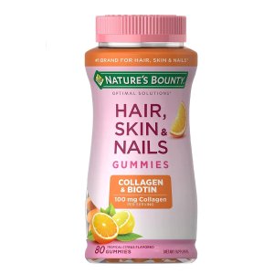 Nature's Bounty Hair, Skin & Nails with Biotin and Collagen 80 Count