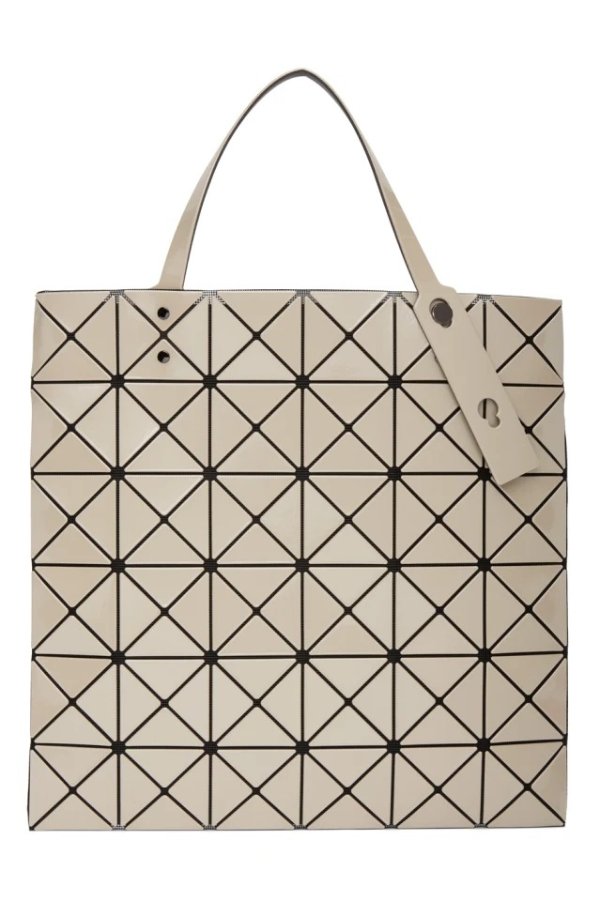 Beige Lucent Basic Tote