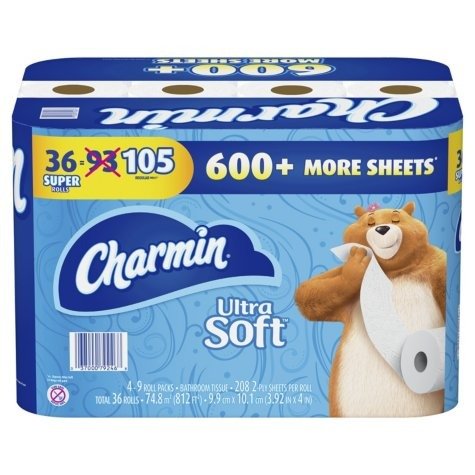 Ultra Soft Toilet Paper (208 sheets per roll, 36 Super Rolls) - Sam's Club