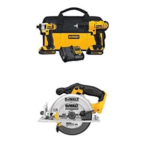 Today Only: DEWALT DCK240C2 20v Lithium Drill Driver/Impact Combo Kit (1.3Ah) with 20V MAX Circular Saw