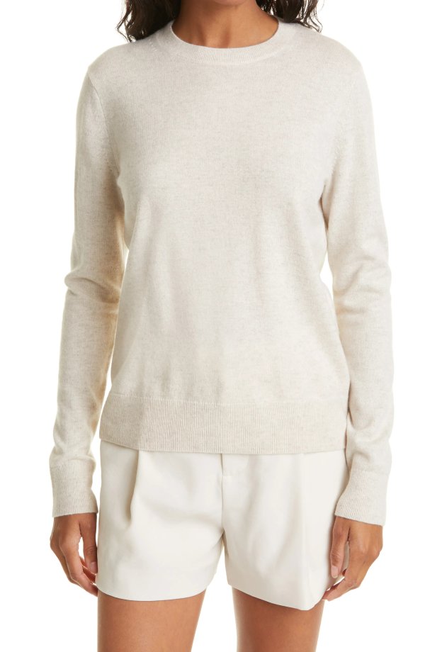 Easy Fit Crewneck Wool & Cashmere Sweater