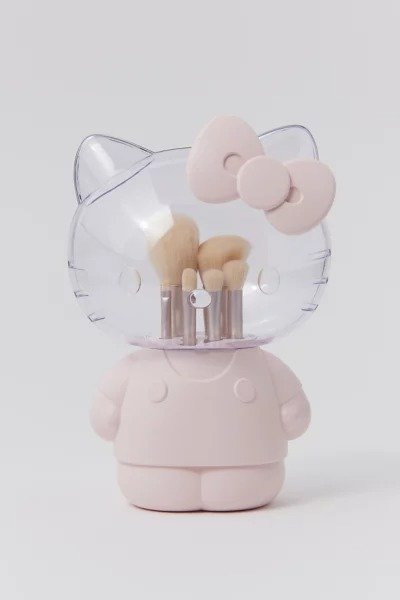 Hello Kitty 6-Piece Brush & Holder Set