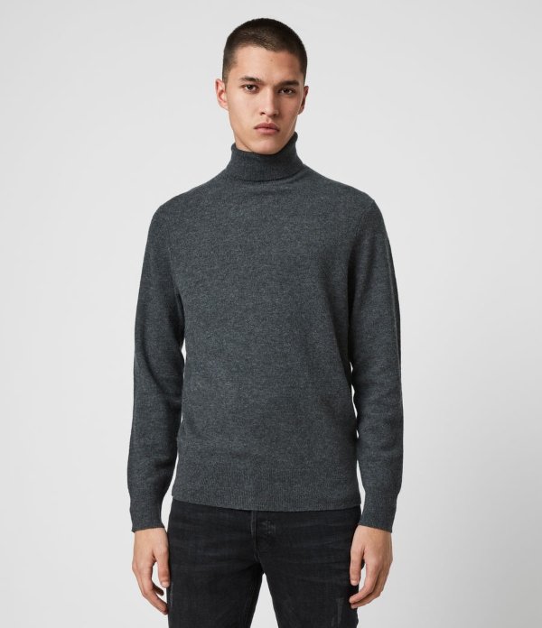 Glen Roll Neck Sweater