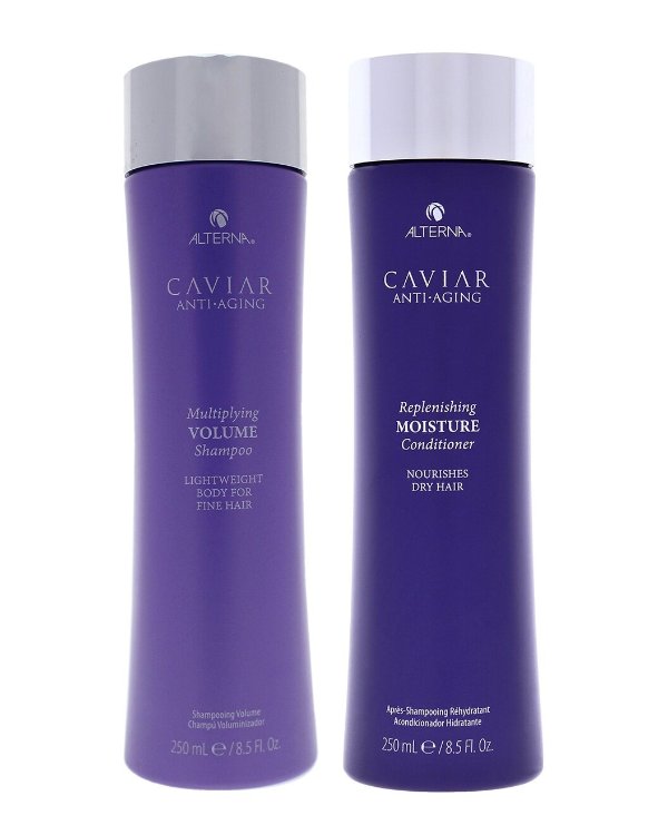 Unisex Caviar Anti-Aging Multiplying Volume Shampoo Kit / Gilt