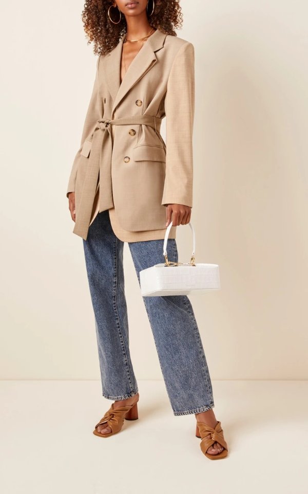 Olivia Croc-Effect Leather Bag