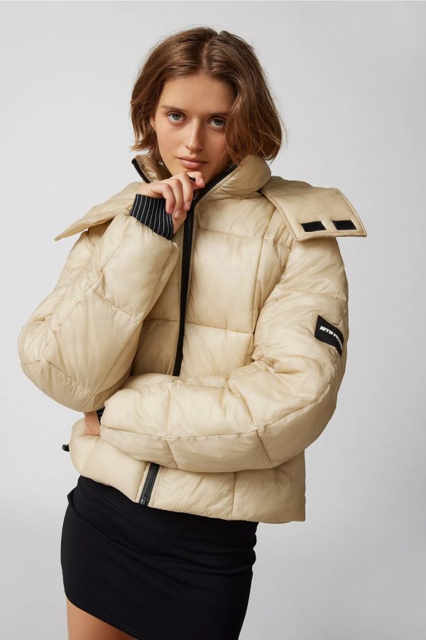 iets frans… Hooded Square Puffer Jacket