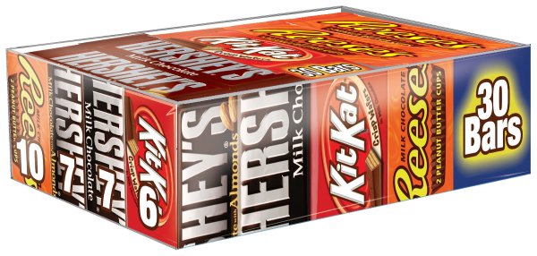 Full Size Chocolate Candy Bars Variety Pack, 30 ct