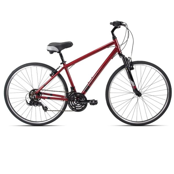 RME Men's Hybrid Comfort Bike, Metallic Red, 700c