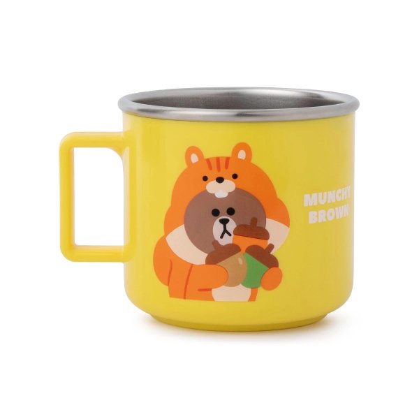 布朗熊 松鼠不锈钢马克杯