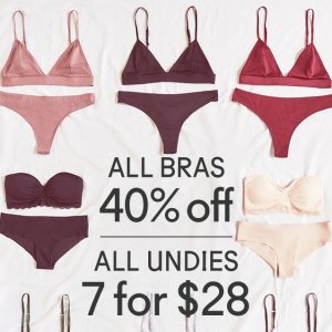 PLUS ALL UNDIES 7 FOR $28 @ Urban Outfitters