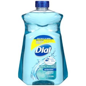 (2 pack) Dial Antibacterial Liquid Hand Soap with Moisturizer Refill, Spring Water, 52 Oz