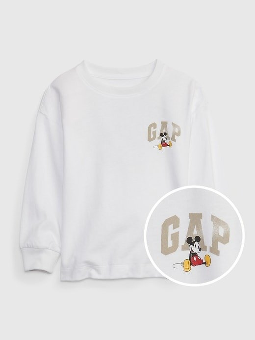 Gap × Disney Toddler 100% Organic Cotton Mickey Mouse Graphic T-Shirt Free Fast Shipping