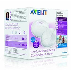 Philips AVENT SCF254/10 Day Disposable Breast Pads, White, 100-Count