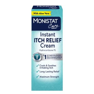 Monistat Care Instant Itch Relief Cream-Max Strength - Cools & Soothes, (Packaging may vary), White, 1 Oz