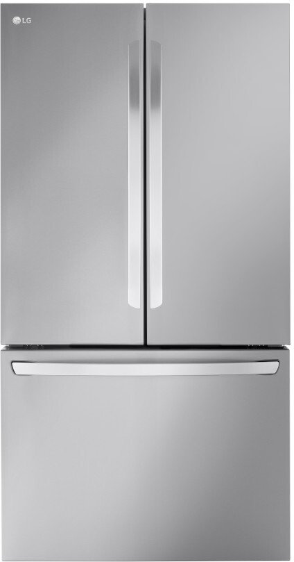 LG LRFLC2706S 36 Inch Smart Freestanding Counter-Depth MAX™ French Door Refrigerator with 26.5 cu. ft. Total Capacity, Internal Water Dispenser, Ice Maker, Door Cooling Plus, Wi-Fi Enabled, ThinQ Technology, Sabbath Mode and Energy Star Certified
