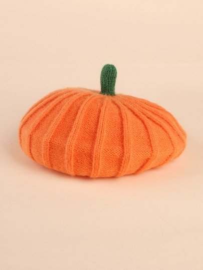 Halloween 1pc Baby Pumpkin Design Beret