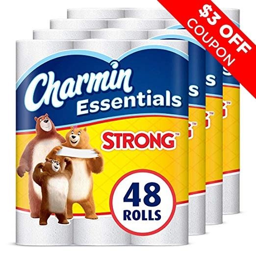 Charmin Essentails Strong Toilet Paper, 48 Giant Rolls