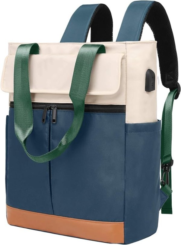 CYUREAY Women's Convertible Daypack Laptop Backpack,