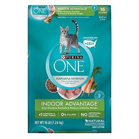 Hairball, Weight Control, Indoor Advantage Natural Dry Cat Food, 16 lbs., Bag | Petco