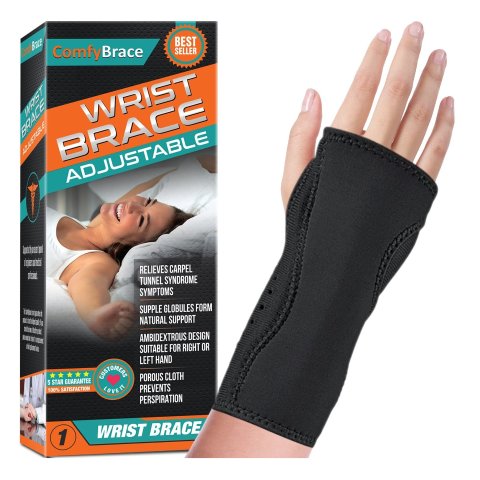 ComfyBrace 可调节式护腕 1个入 缓解手腕酸痛