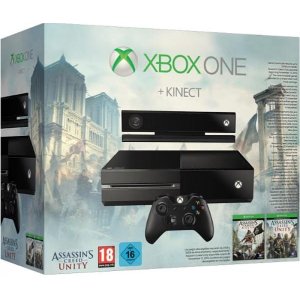 Xbox One 和 Kinect 套装(翻新) + 刺客信条大革命 + 自选游戏