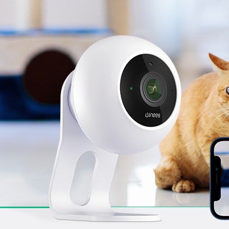 Winees Indoor Security Camera, Baby Monitor WiFi Smart Home Camera with APP 1080P HD with Motion Detection